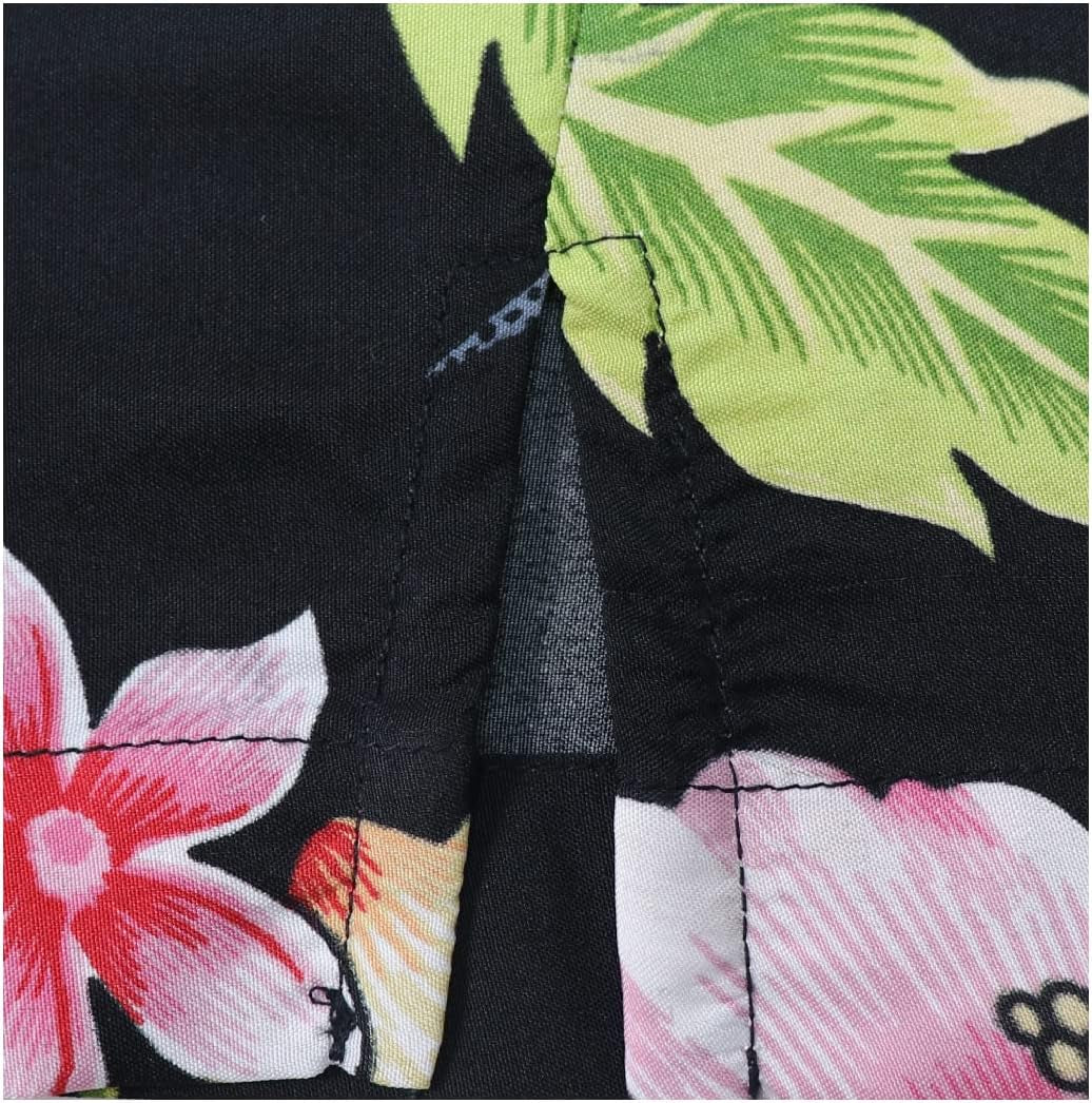 Hawaiian Shirts for Men Aloha Casual Button down Cruise Beach Wear Short Sleeve