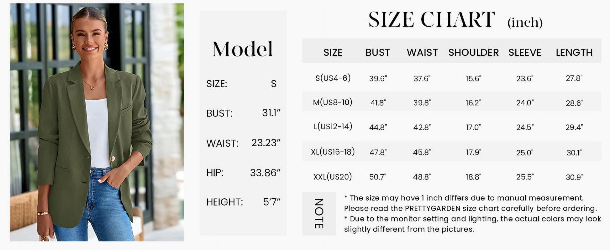 Blazers for Women Business Casual Long Sleeve Lapel Open Front Suit Jacket Work Blazer with Pockets