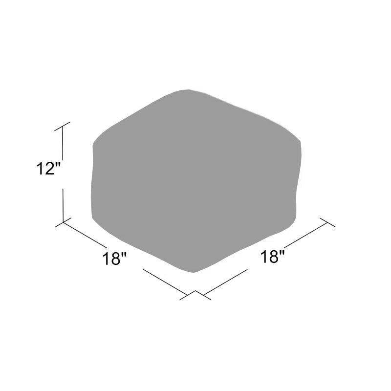 Cicero 18" Wide Square 100% Braided Jute Pouf Ottoman/Foot Stool by Jaipur Living