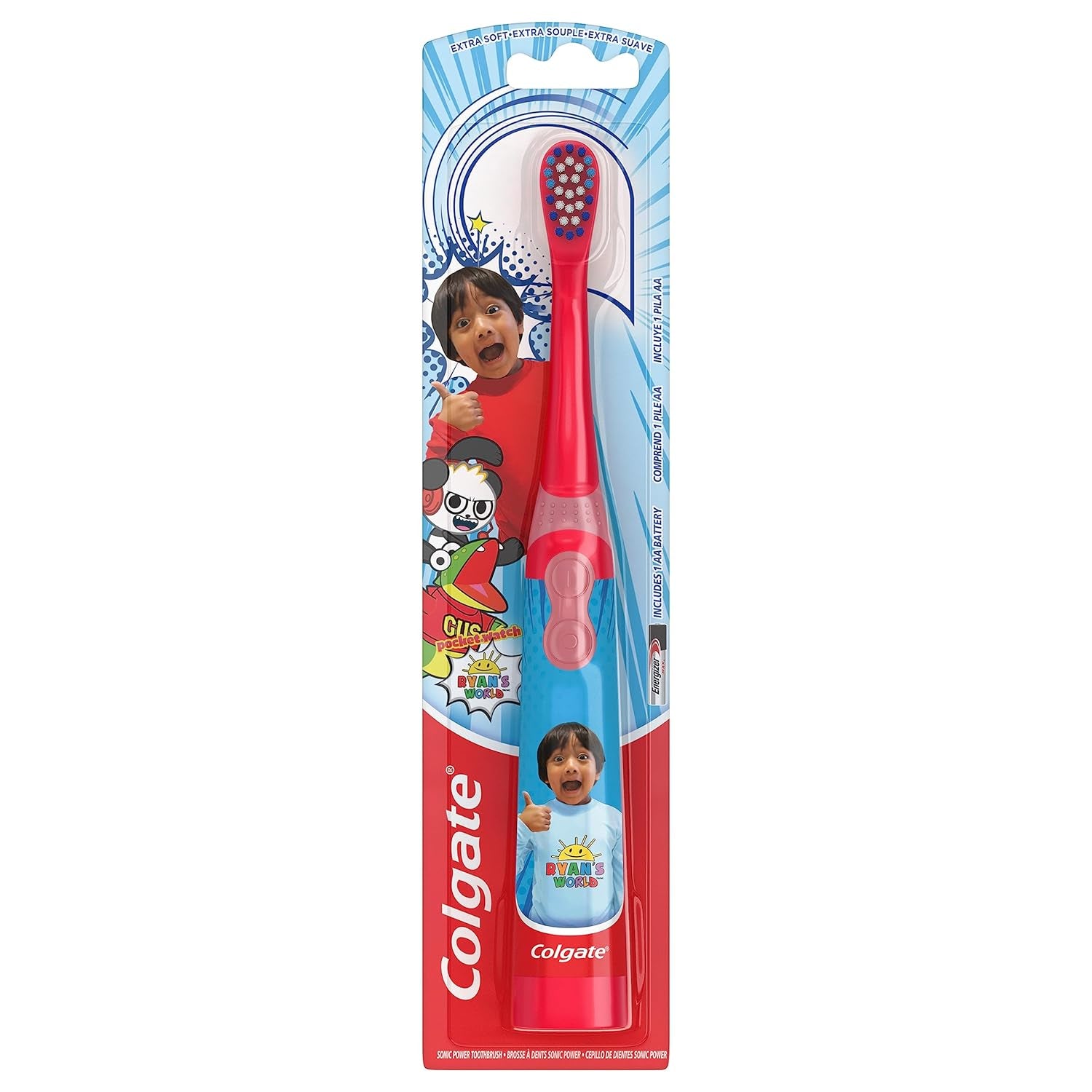 Kids Battery Powered Toothbrush, Ryan'S World, Extra Soft Bristles, 1 Pack