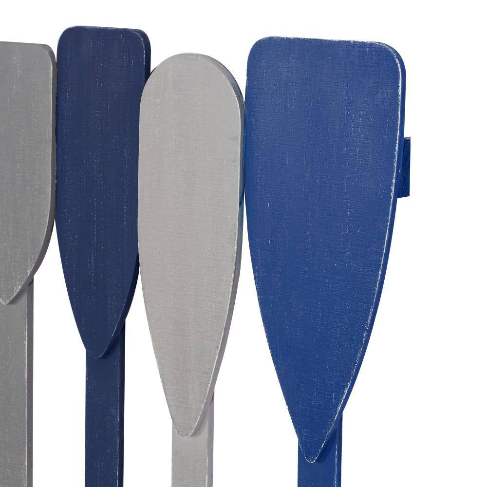 Oriana 26 In. H Wood 20 Lb. Blue 5-Hangers Paddle Wall Hook