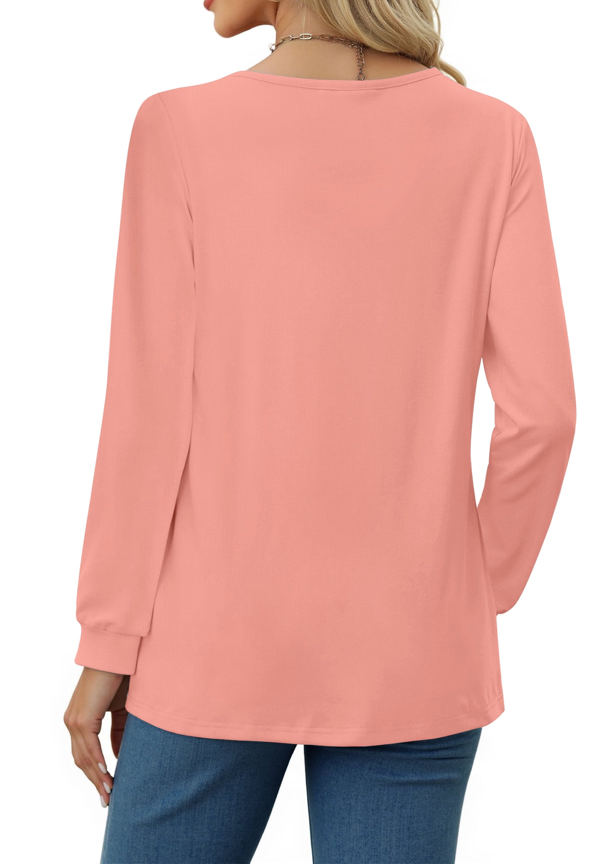 Dressy Casual Tops Button Long Sleeve Shirts Trendy Fall Tops