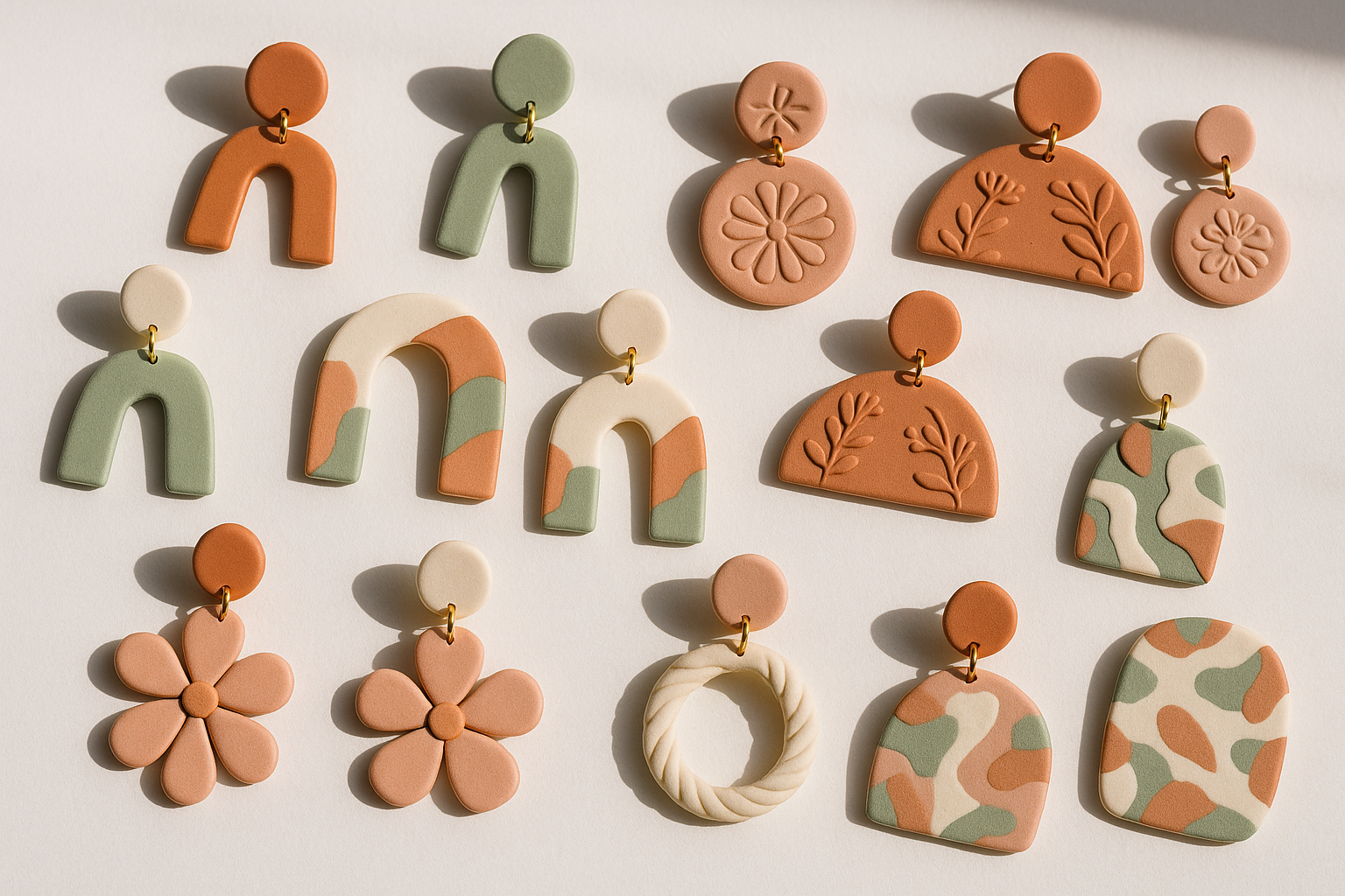 clay earrings